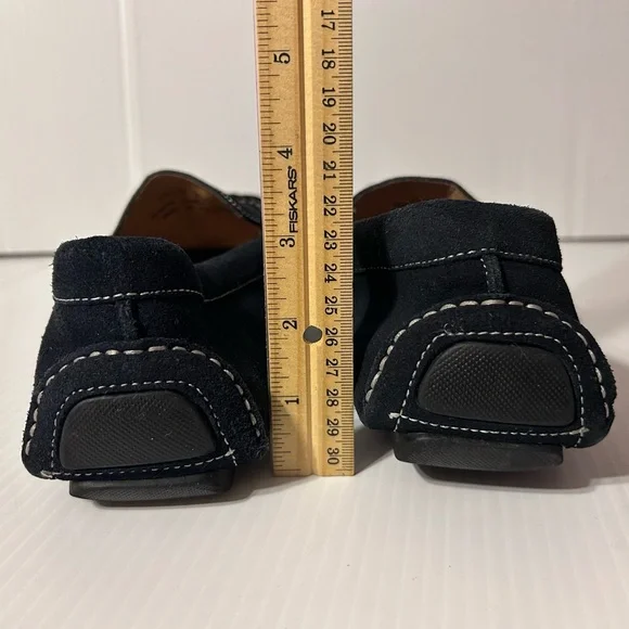 Bacco Bucci navy suede slip on loafers shoe men size 10  display picture 3